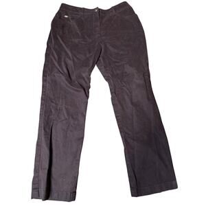 St. John Sport By Marie Gray Brown Cotton Pants, Size 8